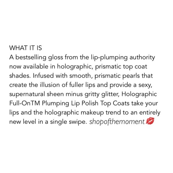 new Buxom ❦ Holographic Lip Plump Gloss ❦ Ariana ❦ - Picture 5 of 11